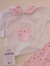 Cargar imagen en el visor de la galería, Conjunto 2 piezas "Osito" 0 a 6 mes rosa | Primavera Verano