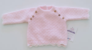 Conjunto 3 piezas 1690 rosa bebe 0 a 6 meses