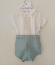 Cargar imagen en el visor de la galería, Conjunto ranita  "Leonor" verde 3 a 18 meses | Ceremonia Primavera Verano