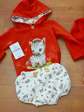 Cargar imagen en el visor de la galería, Conjunto de ranita y sudadera &quot;cebra&quot; cazuela de 12 a 36 meses