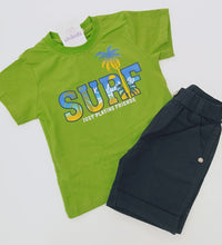 Cargar imagen en el visor de la galería, Conjunto &quot;Surf&quot; verde  1/5 años