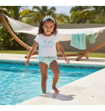 Cargar imagen en el visor de la galería, Conjunto baño "Vichy" 6 a 24 mes niña | Calamaro