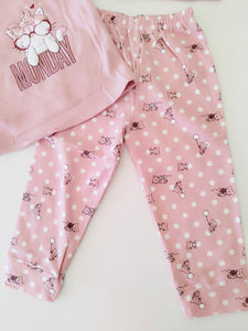 Pijama "Gatita" rosa 1 a 5 años