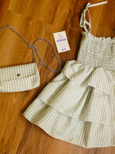 Cargar imagen en el visor de la galería, Vestido+bolso "menta" 4 a 14 años ref 26036