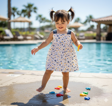 Cargar imagen en el visor de la galería, Vestido "Peces" 3 a 6 años | Calamaro