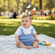 Cargar imagen en el visor de la galería, Conjunto hilo peto 1 a 6 meses azafata | primavera verano