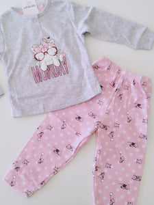 Pijama "Gatita" gris 1 a 5 años