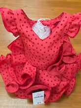 Cargar imagen en el visor de la galería, Vestido Flamenca "Buleria" Rojo lunar rojo 0 a 6 años