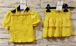 Conjunto " Acacia" amarillo falda 4/14 años