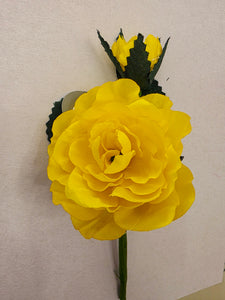 Flor flamenca infantil amarilla