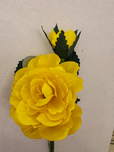 Flor flamenca infantil amarilla