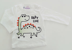 Chándal 3 piezas "Dino Baby Like" azul 1 a 5 años