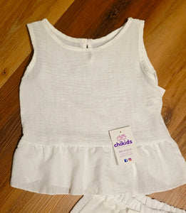 Conjunto "Merche" blanco 4 a 14 años