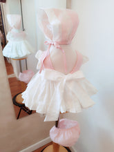 Cargar imagen en el visor de la galería, Jesusito+braga+capota "Leonor" rosa 0 a 24 meses | Ceremonia Primavera Verano