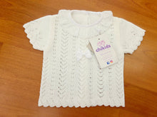 Cargar imagen en el visor de la galería, Conjunto hilo "Jazmin" blanco 0 y 3 meses ref:1883 | Canastilla