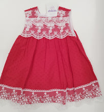 Cargar imagen en el visor de la galería, Vestido &quot;Cielo&quot; rojo  2 a 12 años