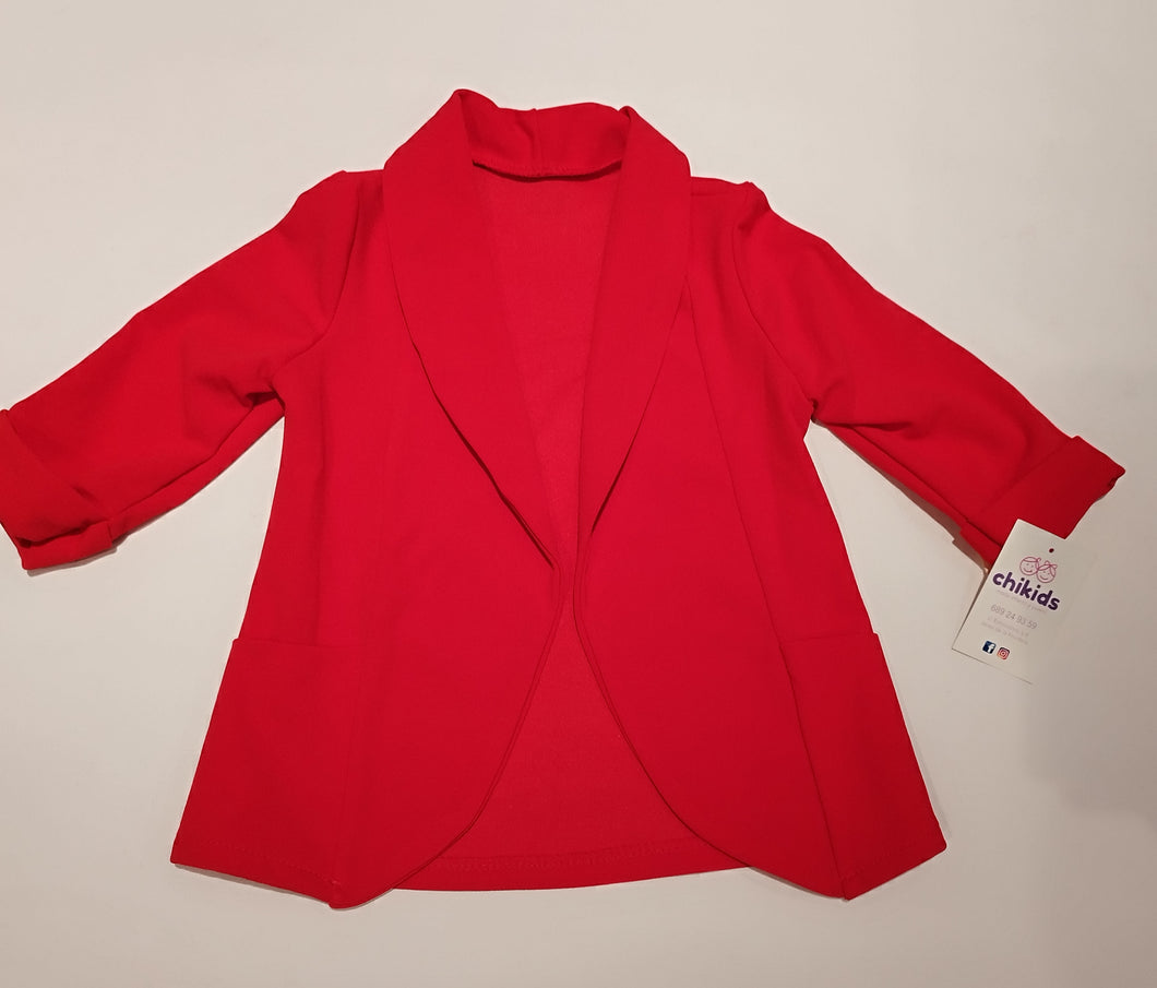 Chaqueta Blazer Roja 4 a 14 años